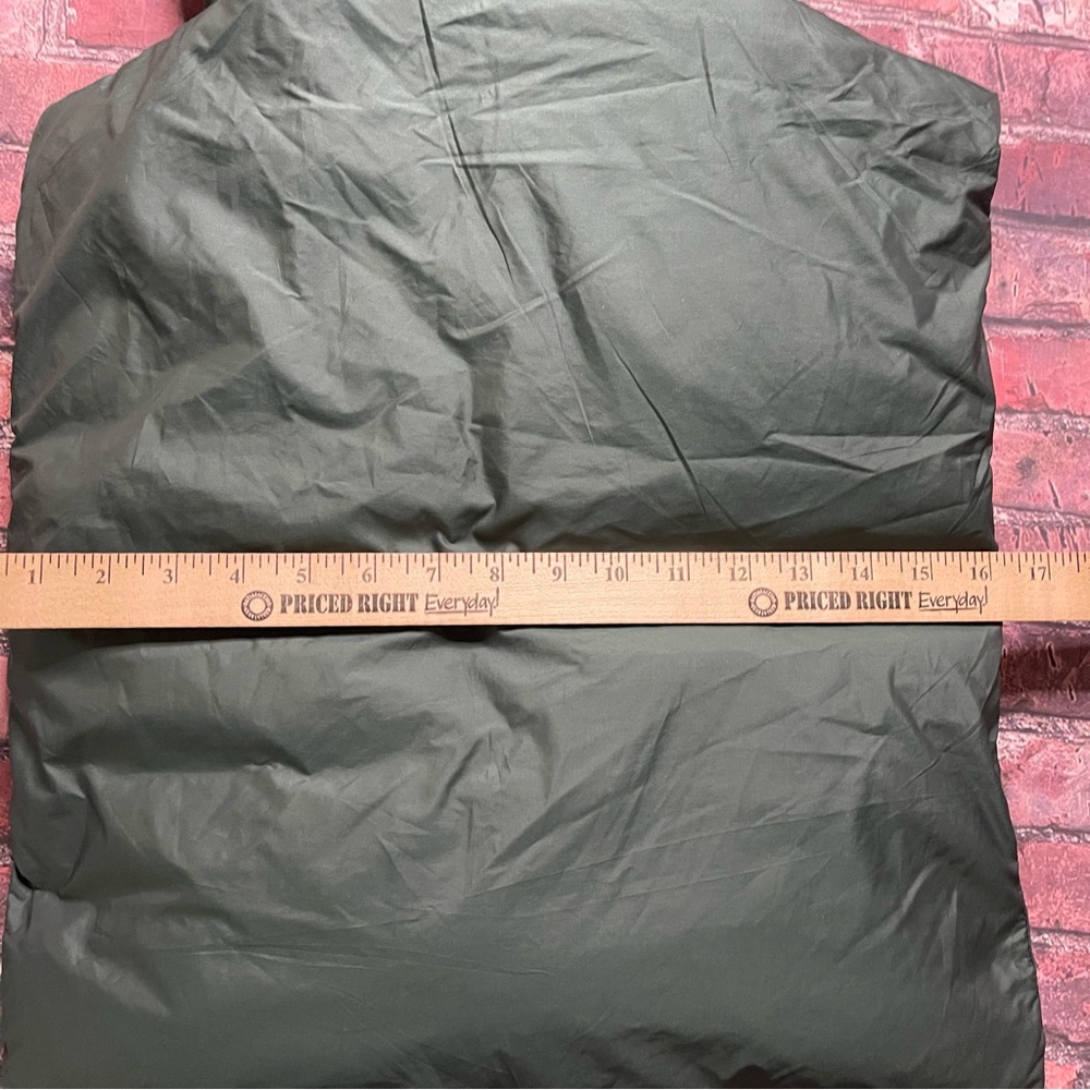 Mango Womens NEW NWT Quilted Puffer Vest Anorak Hooded Size Large Green - Picture 6 of 8